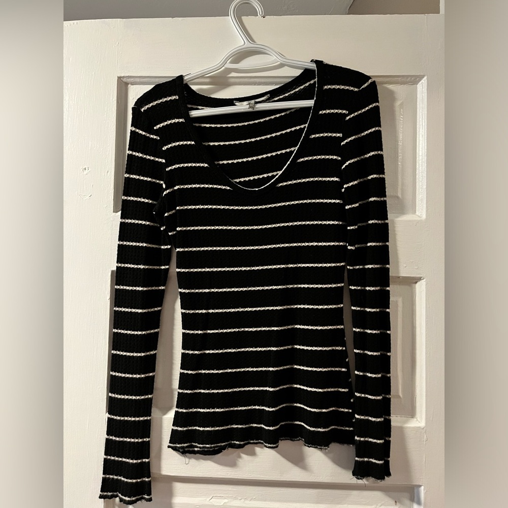BKE Waffle long sleeve top